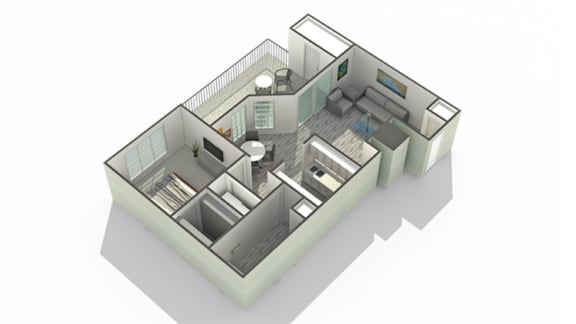 Floor Plans of The Monroe in Glendale Heights IL