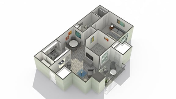 Floor Plans of The Monroe in Glendale Heights IL