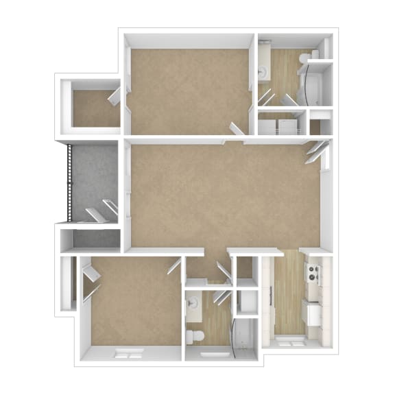 Floor Plans of Parc at Clarksville in Clarksville, TN