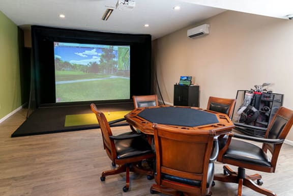 Woodland Park Apartments game room