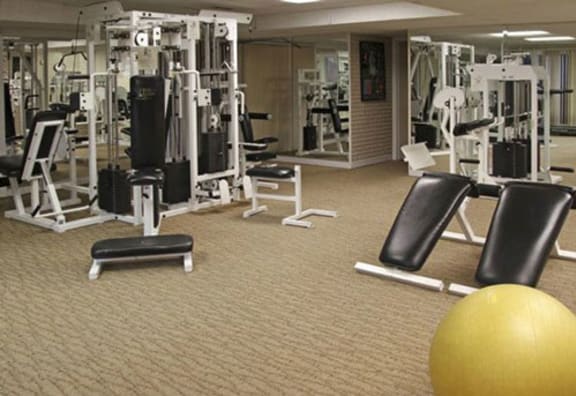 The Brookville Apartments fitness center