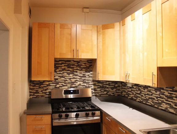 Full Kitchens* with Refrigerator and Gas Stove (In Select Units)