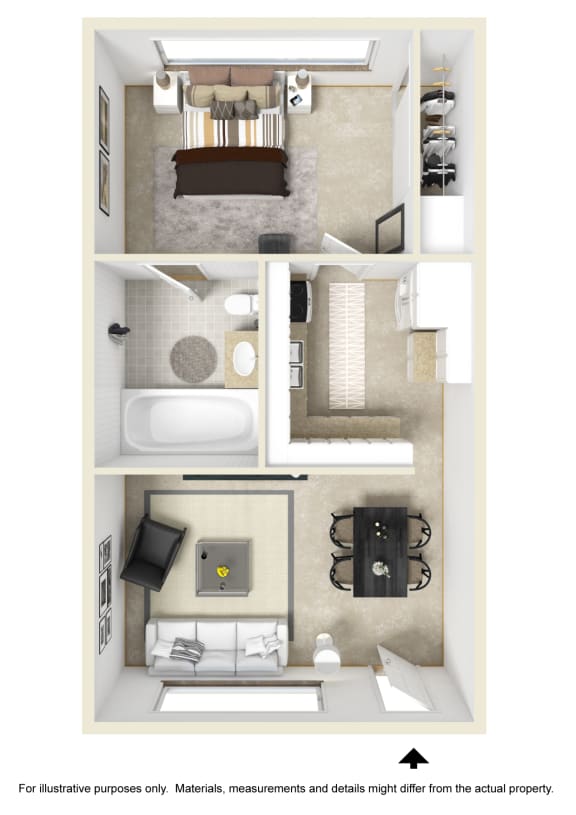 Floor Plans of Monticello Apartments in Seattle, WA