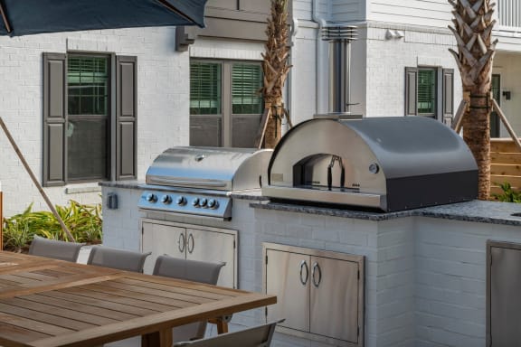 Outdoor Grill With Intimate Seating Area at The Atwater at Nocatee, Florida, 32081