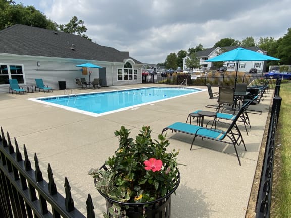 Pool Side Relaxing Area at Galbraith Pointe Apartments and Townhomes*, Ohio