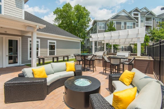 Outdoor Grill With Intimate Seating Area at Windsor Herndon, Herndon, VA