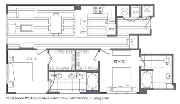 2I Floor Plan 2I Floor Plan at Platt Park by Windsor, Colorado, 80210