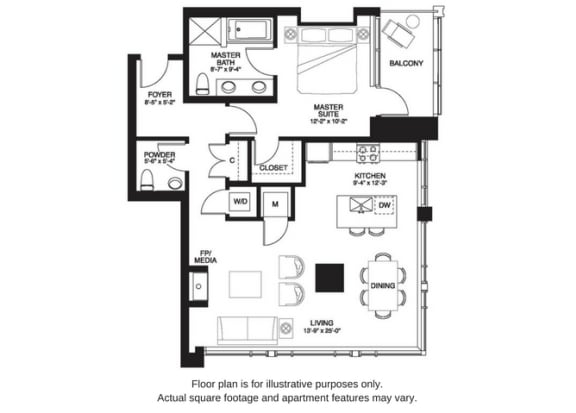 A16 South A16 South floor plan at The Bravern, 688 110th Ave NE, 98004