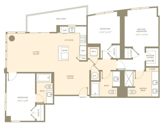 Floor Plan at Amaray Las Olas, 215 SE 8th Ave, FL