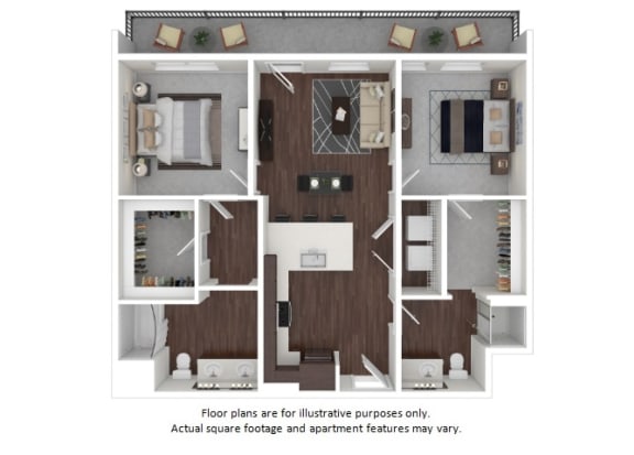 B1 2 3D disclaimer B1 2 3D disclaimer floor plan at The Casey, CO, 80202