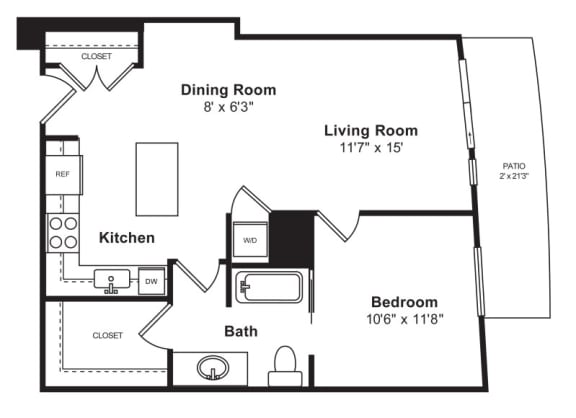 Floor plan at Cirrus, WA 98121
