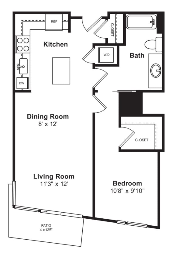 Floor plan at Cirrus, WA 98121
