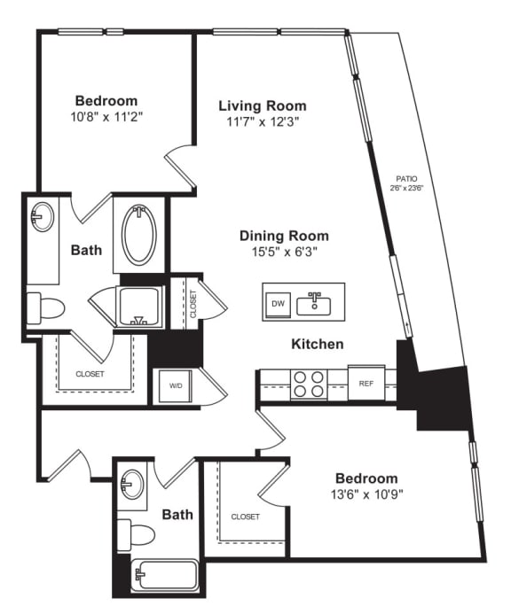 Floor plan at Cirrus, WA 98121