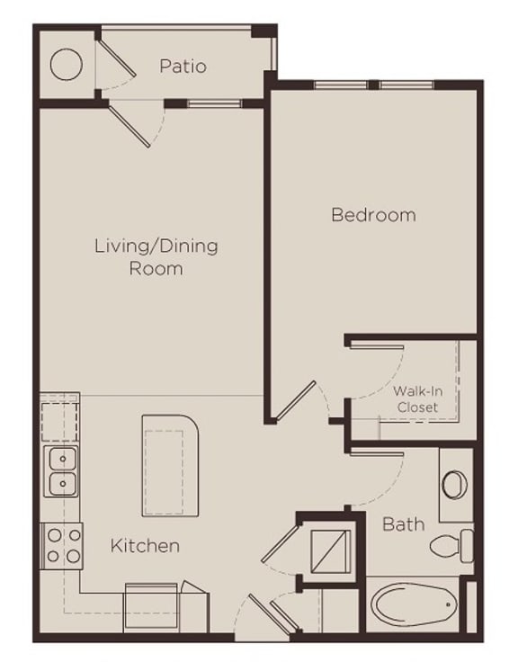 Floor plan at Element 47 by Windsor, 2180 N. Bryant St., 80211