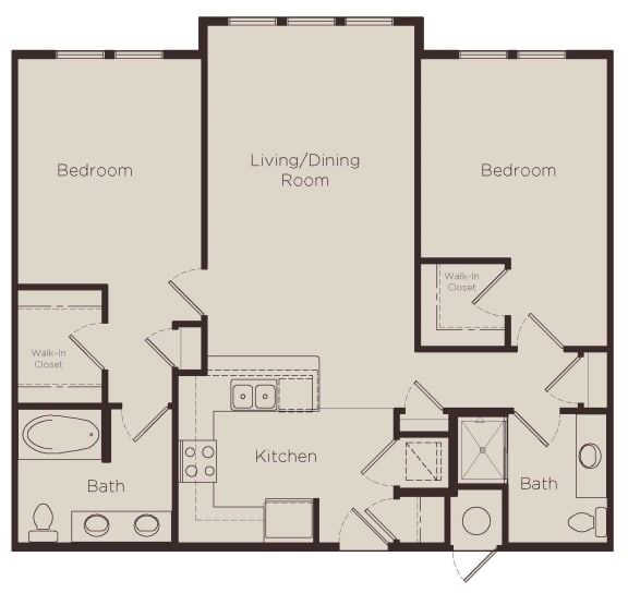 Floor plan at Element 47 by Windsor, 2180 N. Bryant St., 80211