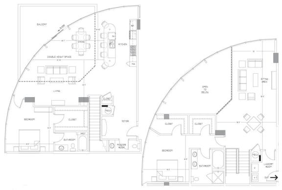 Floorplan at Glass House by Windsor