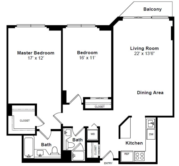 Gramercy floor plan Gramercy floor plan at Windsor at Mariners, 100 Tower Dr., Edgewater