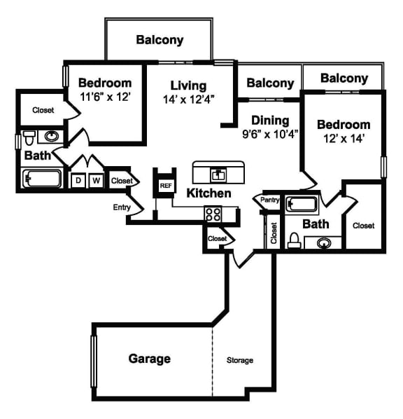 B3 Floor Plan B3 Floor Plan at Legacy by Windsor, Plano