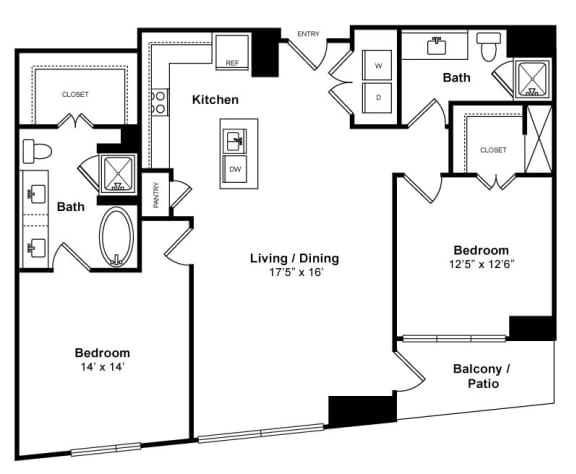 Floorplan at Windsor Memorial, 3131 Memorial Court, Houston, 77007