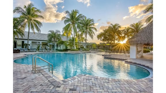 Swimming Pool With Sparkling Water at The Winston by Windsor, Pembroke Pines, Florida