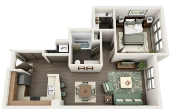 Floor plan at Platform 14, Hillsboro, Oregon