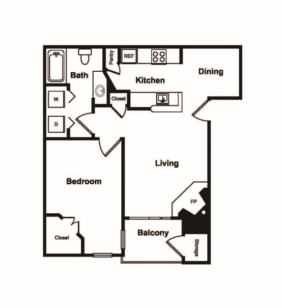 A1 Web Floor Plan A1 Web Floor Plan at Windsor on White Rock Lake, Dallas, TX