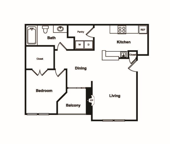 A2 Floor Plan A2 Floor Plan at Windsor on White Rock Lake, Dallas, Texas