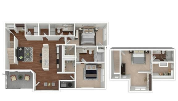 C2 3d Floor Plan, Retreat at the Flatirons, Broomfield, CO 80020 C2 3d Floor Plan, Retreat at the Flatirons, Broomfield, CO 80020