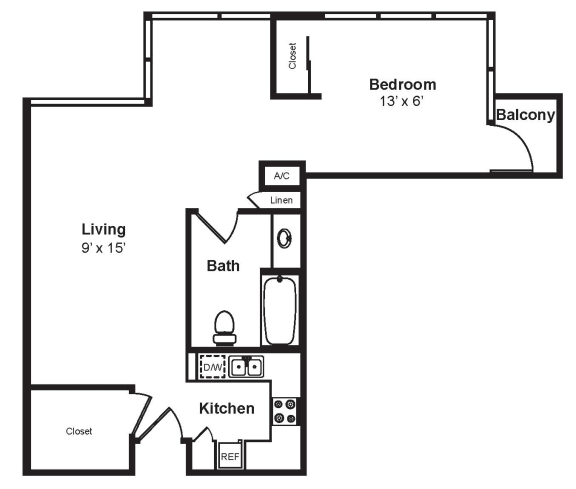 A4_Dimension_V3 floor plan A4_Dimension_V3 floor plan at Renaissance Tower, Los Angeles, California