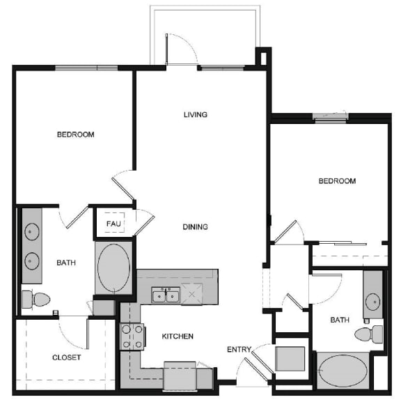 B2 Floor Plan at South Park by Windsor B2 Floor Plan at South Park by Windsor