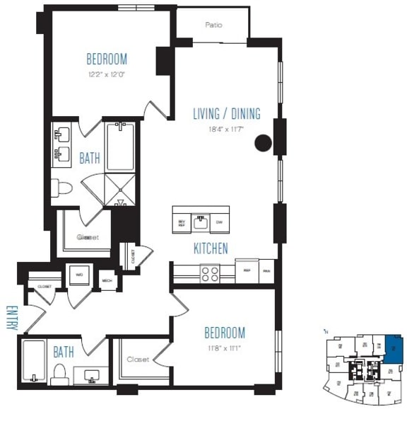 B3 Floor Plan at Stratus Seattle, WA B3 Floor Plan at Stratus Seattle, WA
