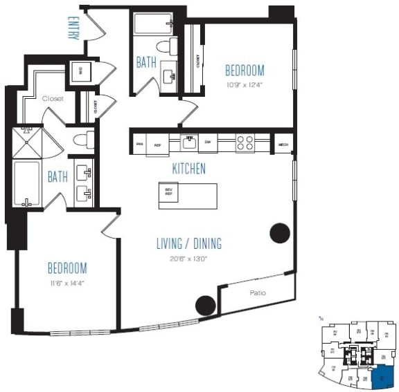 B5 Floor Plan at Stratus Seattle, WA B5 Floor Plan at Stratus Seattle, WA