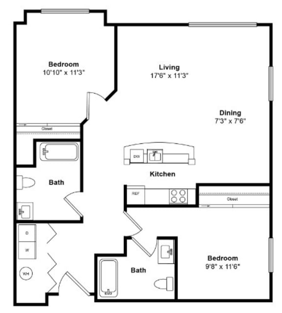 St Thomas Floor Plan at Tera Apartments Kirkland, WA St Thomas Floor Plan at Tera Apartments Kirkland, WA
