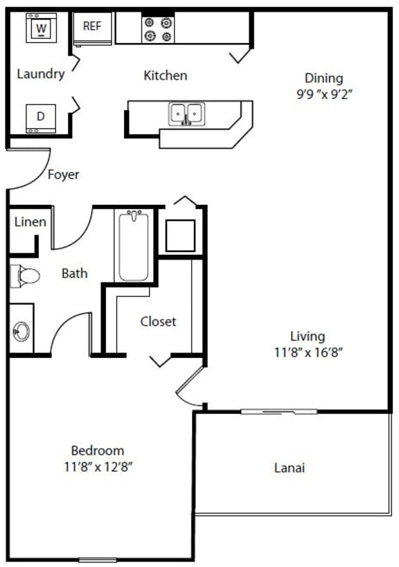 A3 Floor Plan A3 Floor Plan at The Winston by Windsor, Pembroke Pines, 33025