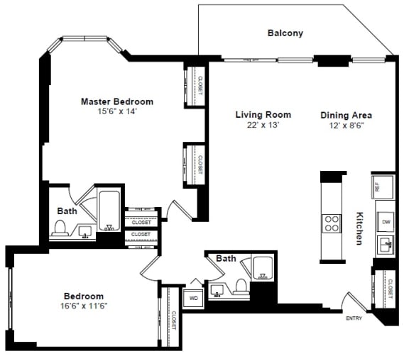 Tribeca floor plan Tribeca floor plan at Windsor at Mariners, Edgewater, NJ