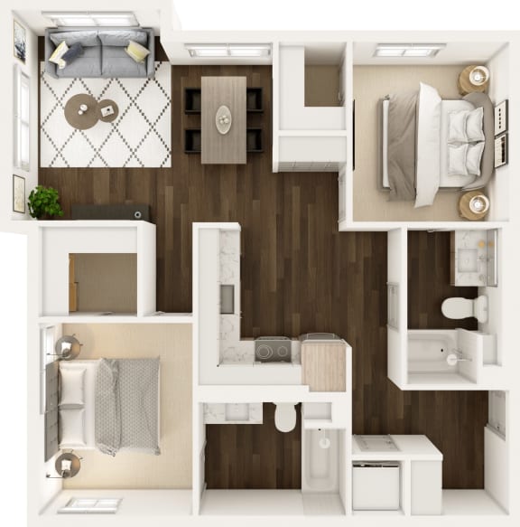 Highlands Floor Plan Highlands Floor Plan at Uplund at Totem Lake by Windsor, Kirkland, WA 98034