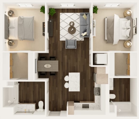 Ridge Floor Plan Ridge Floor Plan at Uplund at Totem Lake by Windsor, Kirkland, WA 98034