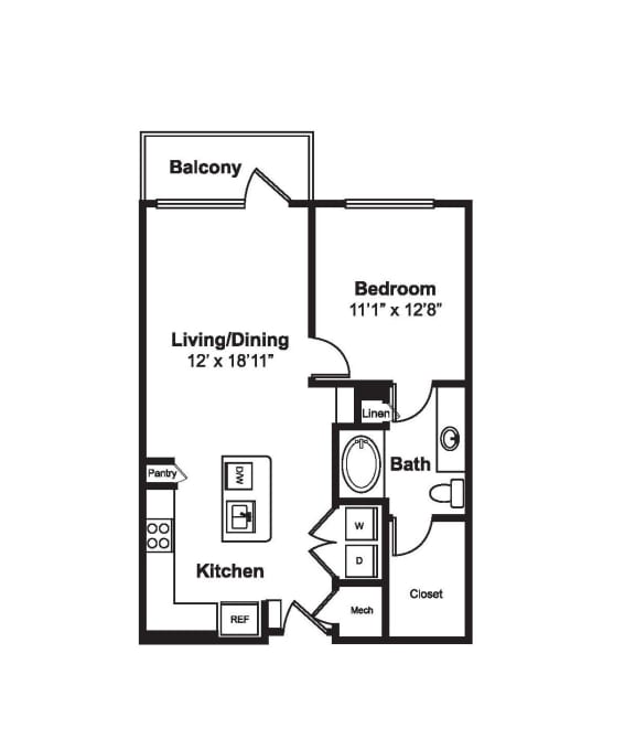 A8 web floor plan A8 web floor plan at Windsor Fitzhugh, 4926 Mission Avenue, Dallas