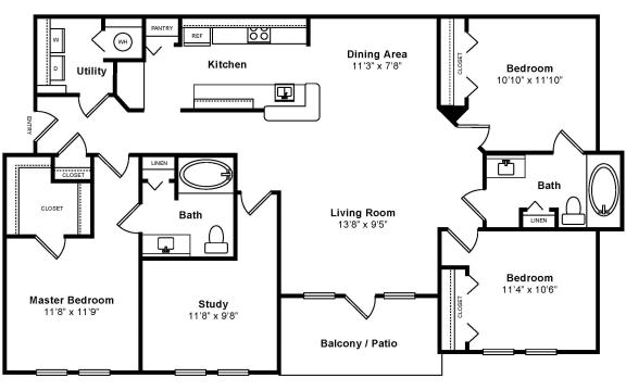 Floorplan at Windsor at Miramar, 3701 Southwest 160th Avenue, 33027