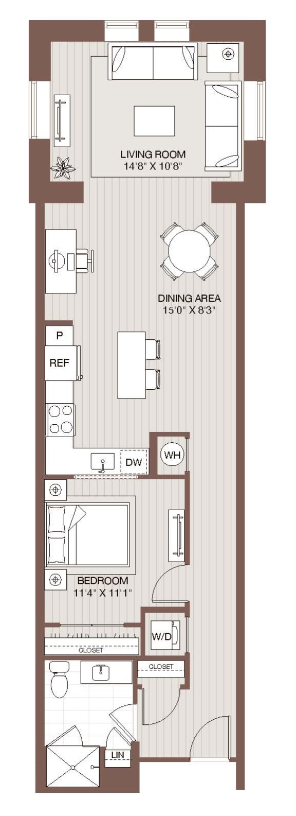 A2 Floorplan A2 Floorplan at Windsor Radio Factory, Melrose, MA, 02176