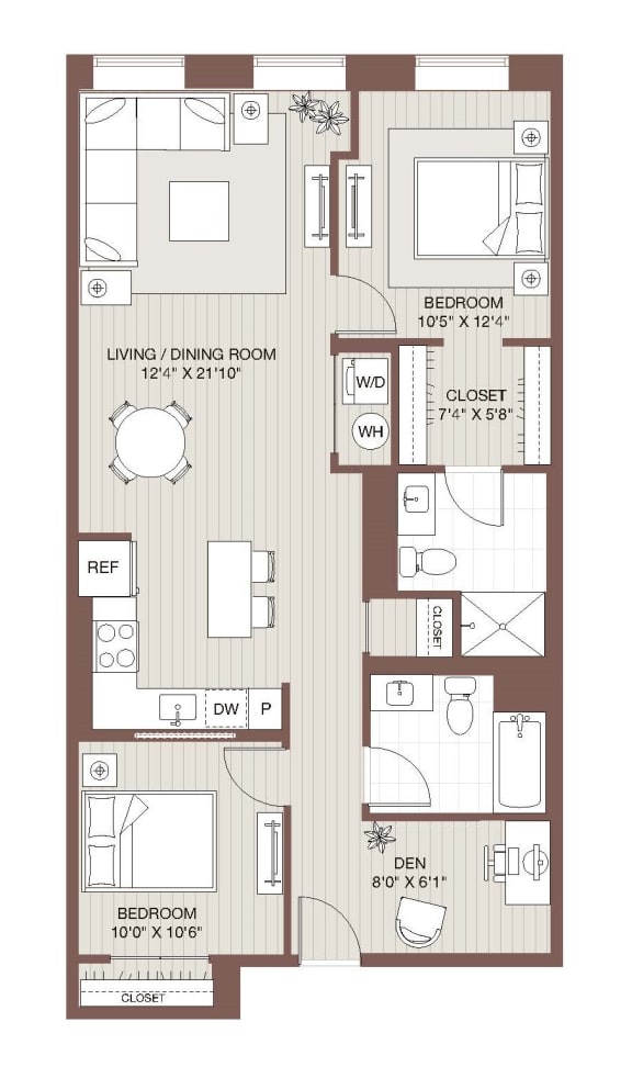 B3 Floorplan B3 Floorplan at Windsor Radio Factory, Melrose, 02176