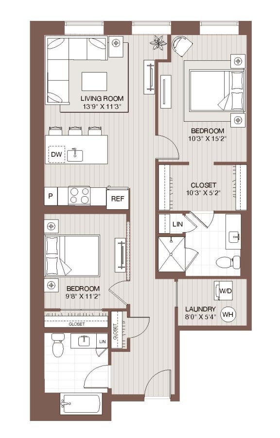 B4 Floorplan B4 Floorplan at Windsor Radio Factory, Melrose, Massachusetts