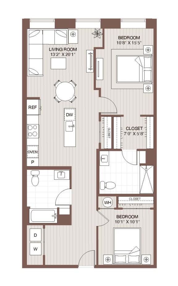 Bb Floorplan Bb Floorplan at Windsor Radio Factory, Melrose, MA
