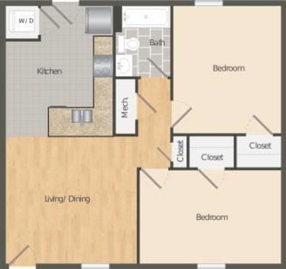 Floor Plans of The Five North Decatur in Decatur, GA