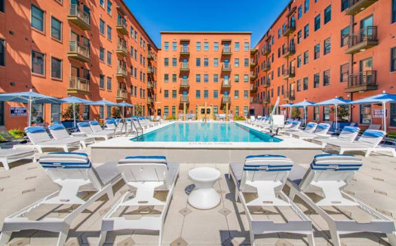 Pool at The Baxly Apartments in Savannah GA 31401