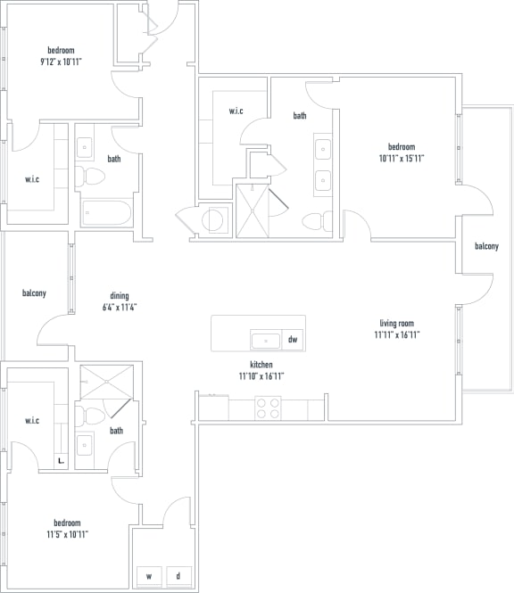 Studio, 1, 2 & 3 Bedroom Apartments in Raleigh, NC The Dartmouth