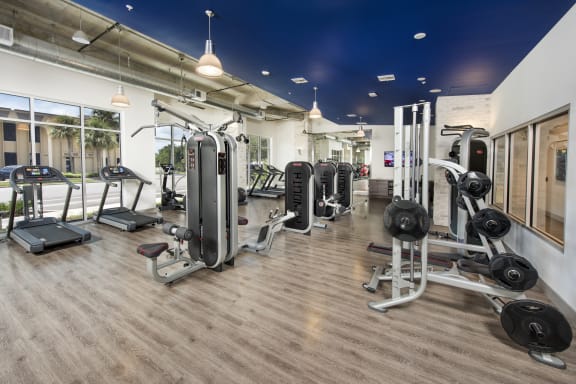 Fitness Center With Modern Equipment at Maitland City Centre, Maitland, FL, 32751