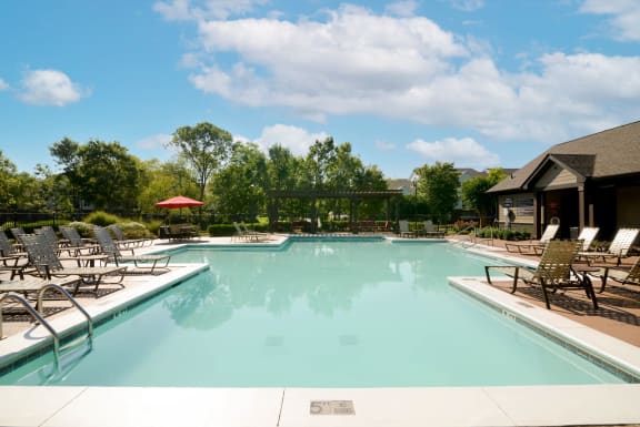 Pool view at Parc 1346 Apartments, Chattanooga, 37421