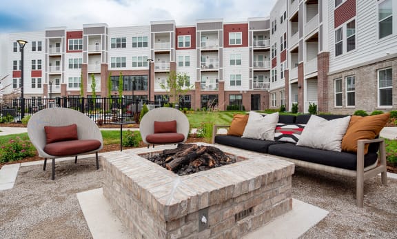 Spacious, Landscaped Patio and Private Courtyard at Volaris, Lansing
