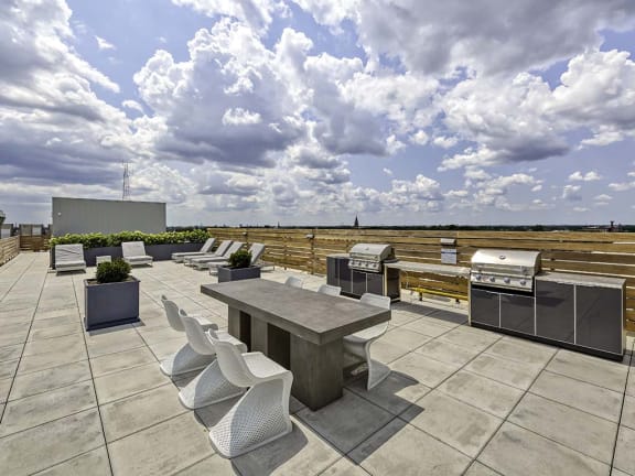 Rooftop Deck With Plenty Of Space To Lounge And Entertain at Noca Blu, Chicago, IL, 60647